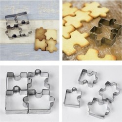 Cookie cutter mold - puzzle shaped - stainless steelBakeware