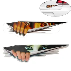 Car sticker - 3D peeking eyes