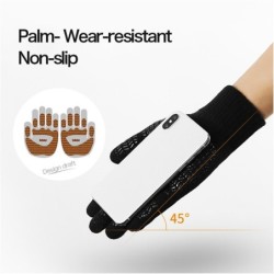 Warm winter elastic gloves - hat - balaclava - touch screen fingertips - non-slip - unisex