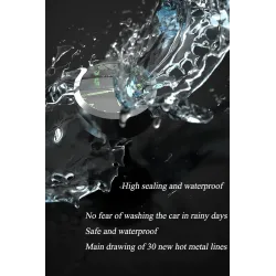7/8" - universal motorcycle handlebar watch - waterproof