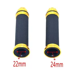 Motorcycle handlebar grips - rubber covers - 22mm / 24mm