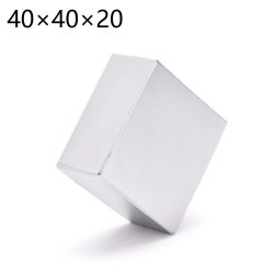 N52 - neodymium magneet - sterk - rechthoekig - 40 * 40 * 20 mmN52