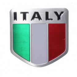 Drapeau italien - emblème de l'Italie - autocollant de voiture en métal