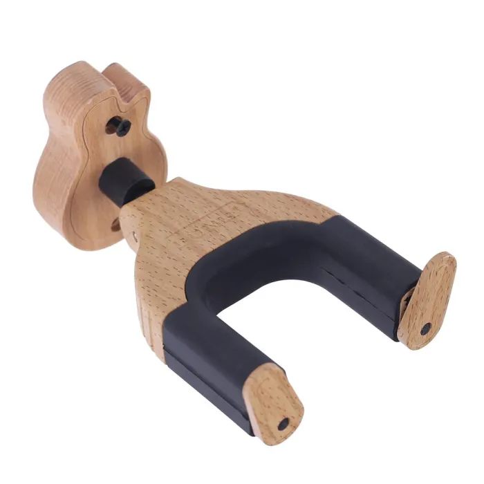 Guitar hanger - hook - with auto lock - wall mounted