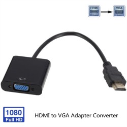 HD 1080P HDMI vers VGA - adaptateur - convertisseur numérique vers analogique - câble
