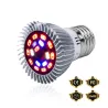 Lampe de culture LED - ampoule - hydroponique - spectre complet - E27 / E14 - 18W / 28W