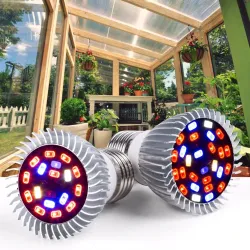 Lampe de culture LED - ampoule - hydroponique - spectre complet - E27 / E14 - 18W / 28W