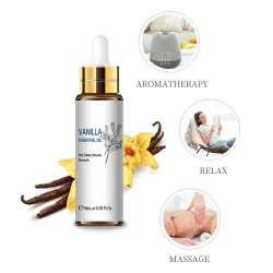 Essential Oils - for diffuser / bath / massage - orange - eucalyptus - vanilla - bergamot - rosemary - chamomile - 10ml