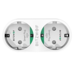 BW-SHP7 -16A 3680W - wall socket - dual EU plug - WiFi - timer - remote control - Alexa - Google