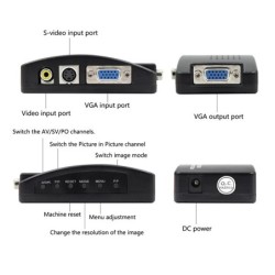 AV naar VGA adapter - RCA VGA converter - schakelkast - 1080P HDHDMI-schakelaars