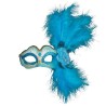 Venetian eye mask - with feathers / glitter - for Halloween / masquerades