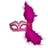 Venetian eye mask - with feathers / glitter - for Halloween / masquerades