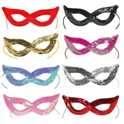 Sexy sequin eye mask - fox / cat eyes - for Halloween / masquerades