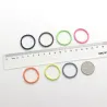 Elastic hair bands - colorful nylon - 50 pieces