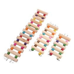 5-ladder wooden bridge - toy for birds / parrots