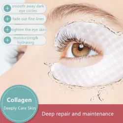 Collageen ooglapjes - anti-rimpel - anti-puffnes - verstevigend - 1 stukHuid