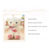 Plush bear - with embroidered hearts / colorful LED lights - toyCuddly toys