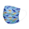 Beschermend gezichts-/mondmasker - 3-laags - wegwerp - voor kinderen - dinosaurus print - 50 stuksMondmaskers