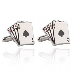 AAAA - aces - poker cards - cufflinks