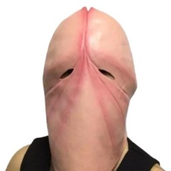 Full face latex mask - for adults - funny penis shaped - Halloween / masquerades