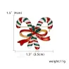 Fashionable Christmas brooches - with crystals - hat - socks - double candy cane
