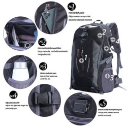 Sac à dos en nylon imperméable - sac d'escalade / randonnée / voyage - unisexe