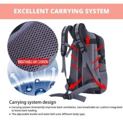 Sac à dos en nylon imperméable - sac d'escalade / randonnée / voyage - unisexe