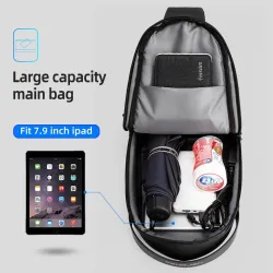 Fenruien - schouder / crossbody tas - met USB oplaadpoort - waterdichtTassen