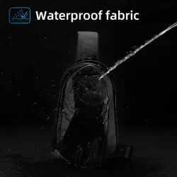 Fenruien - schouder / crossbody tas - met USB oplaadpoort - waterdichtTassen