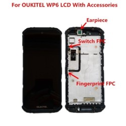Original 6.3inch touch screen - 2340 x 1080 LCD display - with frame - Digitizer - assembly kit - for OUKITEL WP6