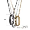 "Best Friends Forever" belettering cirkel hanger - drie kleuren kettingHalskettingen