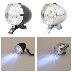 3 LED - vintage - bike headlight - front - flashLights