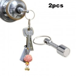 Porte-clés aimant néodyme - 2 pièces
