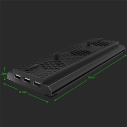 OIVO - verticale standaard - houder - externe koelventilator - 3 USB-poorten - voor Xbox One X-gameconsoleXbox One