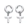 Earrings with cross - unisex - stainless steelEarrings