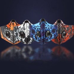 Antibacterial face mask - sports / cycling / windproof / dustproof - with activated carbon filterMouth masks