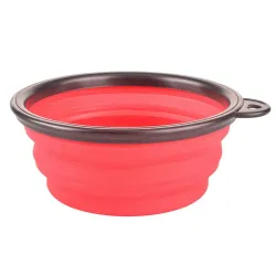 Foldable silicone dog / cat food / drink containerCare