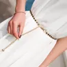 Elegant ladies waste chain belt - metal - adjustable