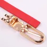Elegante dunne leren riem - verstelbaarRiemen