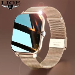 LIGE - Smart Watch - volledig touchscreen - hartslag- / slaapmonitor - IP67 waterdichtSmart-Wear