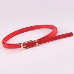 Elegante dunne leren riem - verstelbaarRiemen