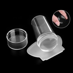 Silicone transparent nail stamping - kit for manicure art