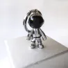 Fashionable handmade keychain - with 3D astronaut - space robotKeyrings