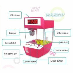 Mini vending machine - alarm clock - coin operated - toy