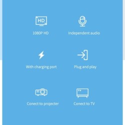 HDMI-compatibel naar VGA-adapter - micro-USB - met video-/audiovoeding - 1080PAudio