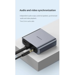 HDMI-compatible to VGA adapter - micro USB - with video / audio power - 1080PAudio