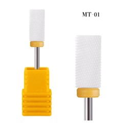 Replaceable rotary heads - bits - for electric nail drill - ceramic tungsten carbide - manicure / pedicure
