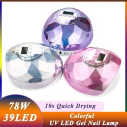 Professionele nageldroger - UV lamp - 78W - 39 LED - LCD display - aurora designNageldrogers