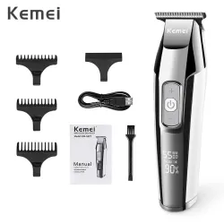 Kemei - professionele tondeuse - draadloos - met digitaal LED-displayTondeuses