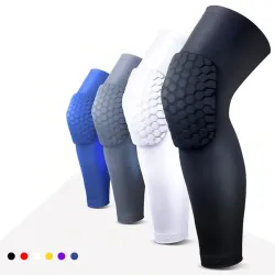 Genouillères / coudières de protection - manchon de compression - avec mousse nid d'abeille - fitness - sports